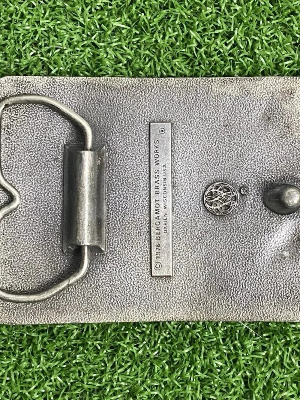 VTG Bergamot Brass Works Wisconsin USA 1976 Olympic Games USA Belt Buckle